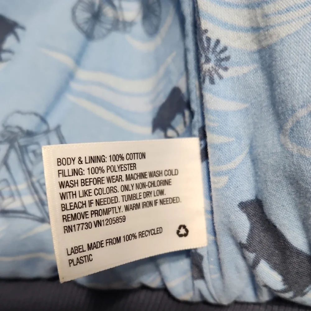 Oshgosh B'gosh Quilted Blue Kids Thick Warm Vest Coat size 2T